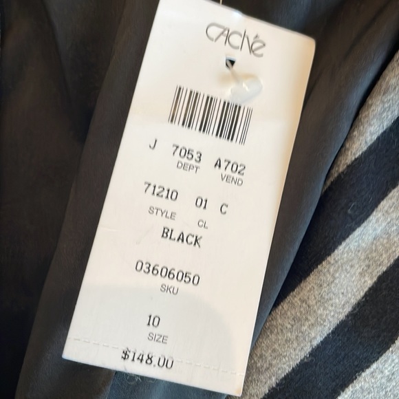 Cache nautical black stripe blazer with anchor buttons - Picture 7 of 9